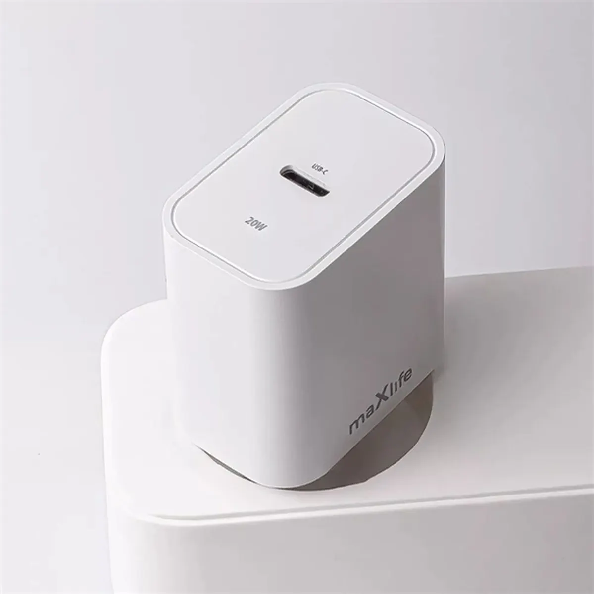 Maxlife ML738416 PD+QC 20W Type-C fehér gyorstöltő adapter + Type-C/Lightning kábel #5