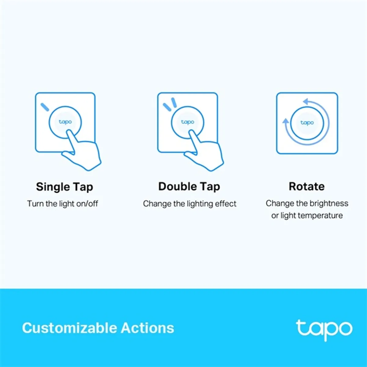 TP-Link Tapo S200D fehér okos távoli fényerőszabályzó kapcsoló #5