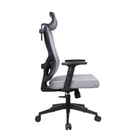 IRISOffice Eclipse szürke ergonómikus, szövet-hálós irodai forgószék fej és háttámasszal #3