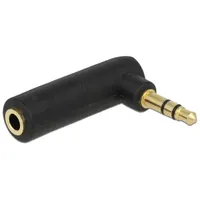 Delock 65364 3 pólusú Jack 3,5mm apa - anya hajlított hosszabbító adapter #1