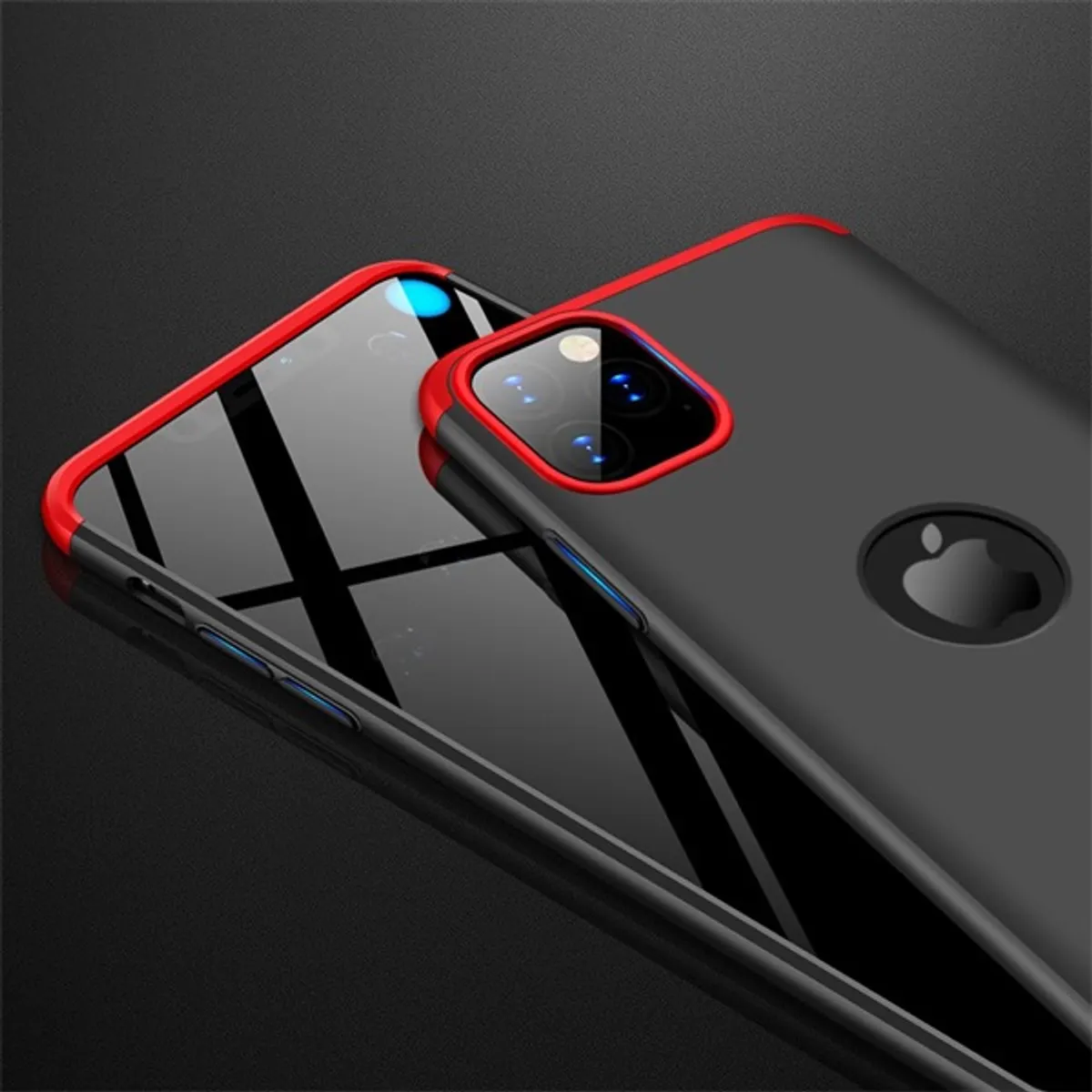 GKK GK0540 360 Full Protection 3in1 iPhone 11 Pro fekete/piros hátlap #6