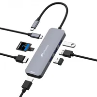 Verbatim 32151 USB-C Pro Multiport CMH-08 8in1 ezüst HUB #2