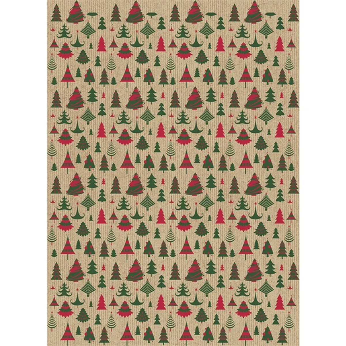 IRIS Karácsonyi tekercses KRAFT csomagolópapír,  200x70cm, különböző mintákkal, 60g/m2 #7