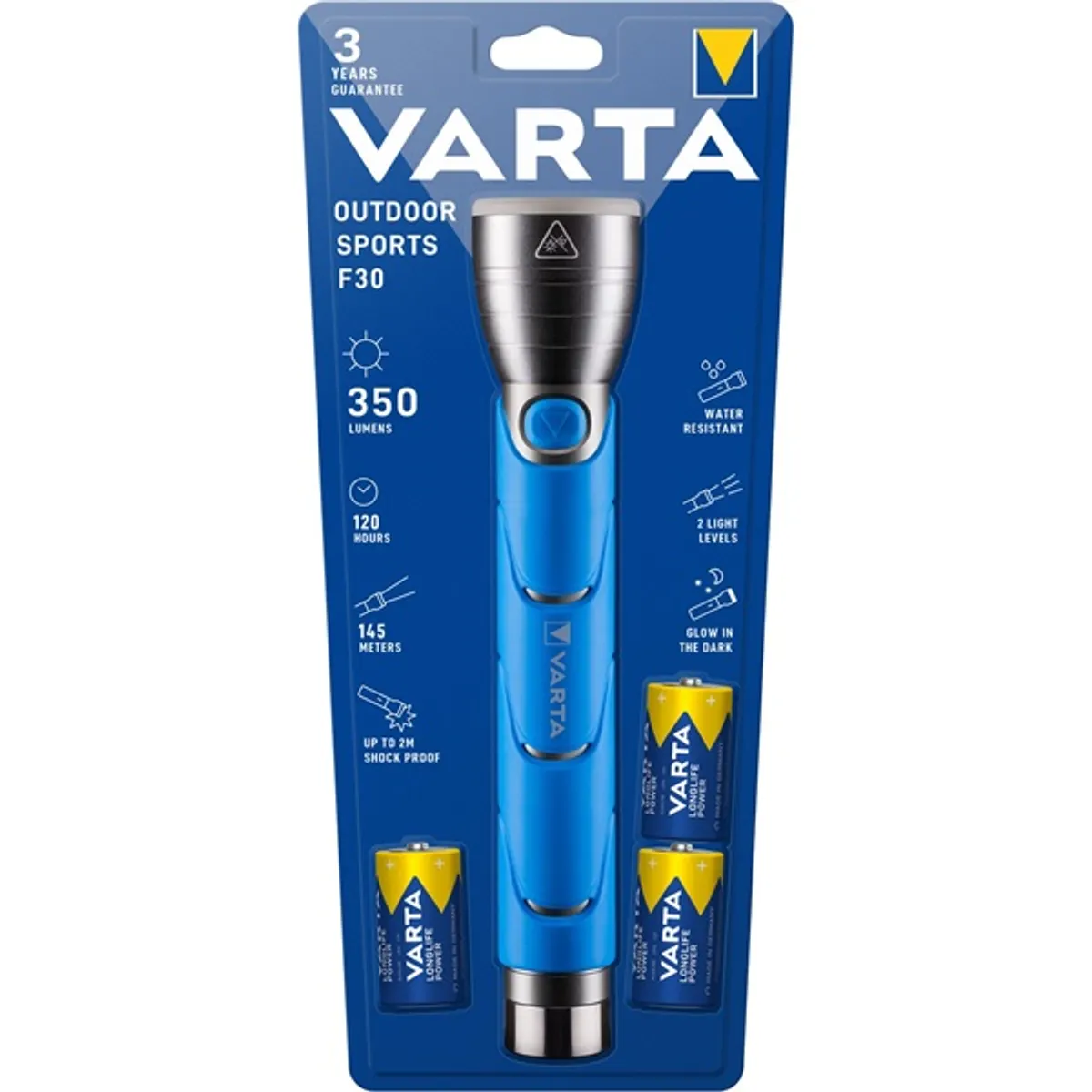 Varta 18629101421 Outdoor Sports F30 kék elemlámpa #6