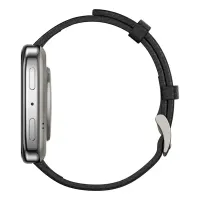 Amazfit Active 2 (Square) Black Leather Permium NFC fekete okosóra #3