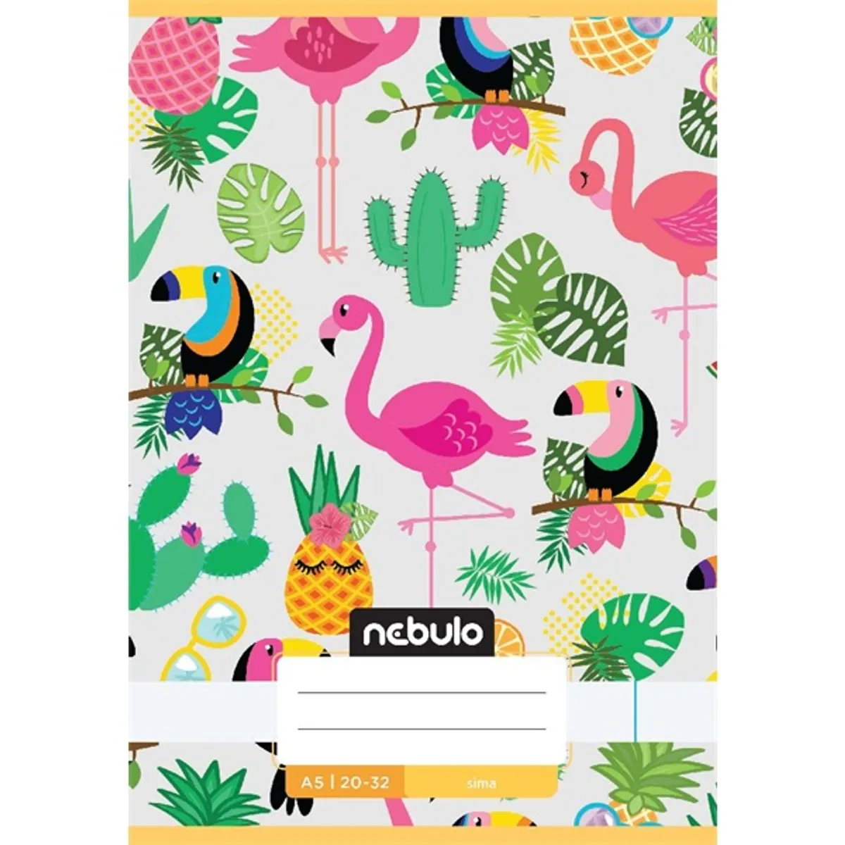 Nebulo Cuki minták A5 20-32 tűzött sima füzet #8