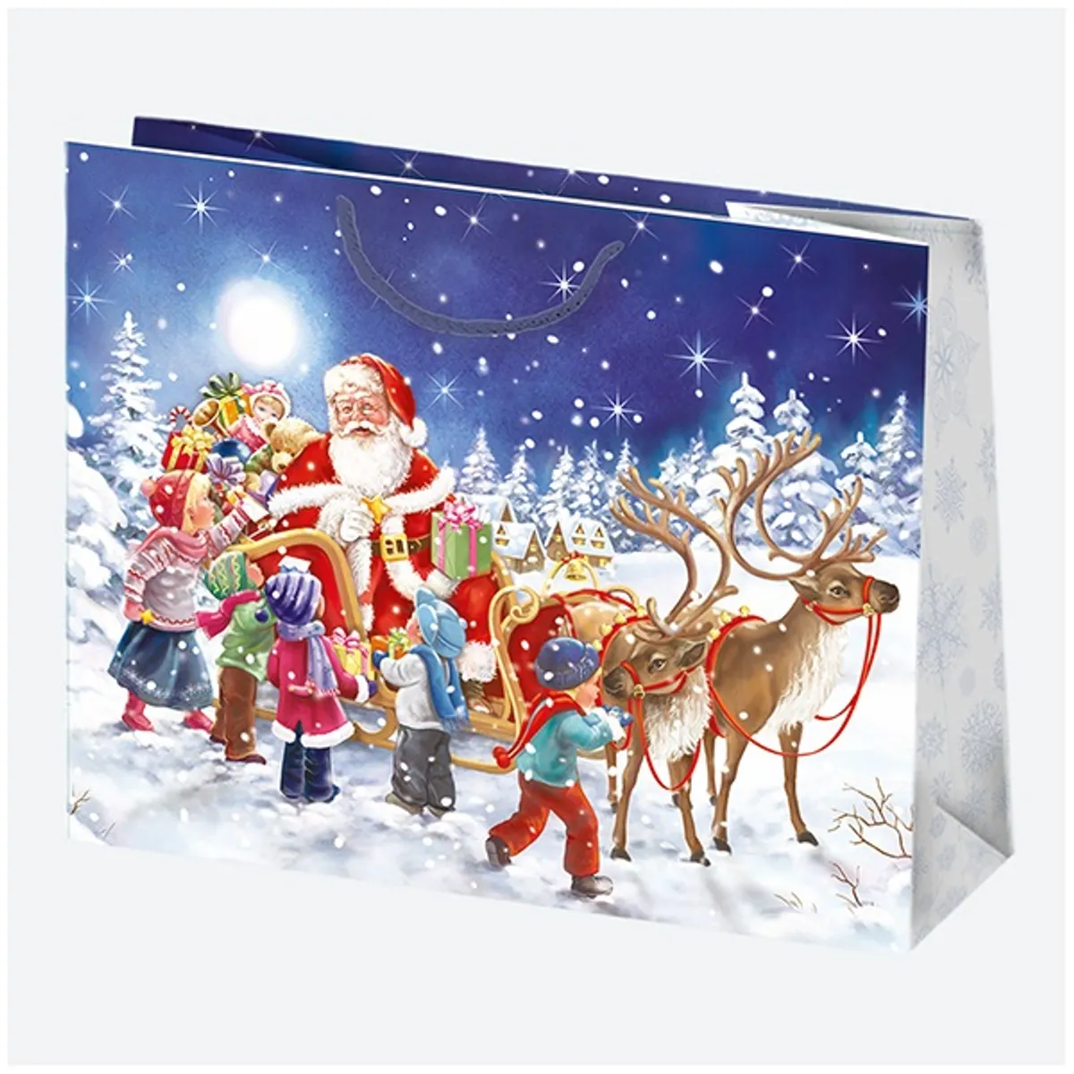 IRIS Karácsonyi ajándéktasak, 300x230x100 mm, különböző színekben és mintával #5