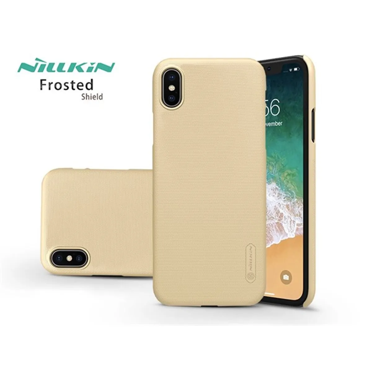 Nillkin NL163171 Frosted Shield iPhone XS Max arany hátlap #1