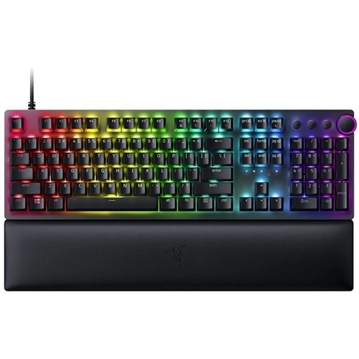 Razer Huntsman V2 (Purple Switch) US RGB fekete gamer billentyűzet #1