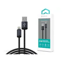 Devia ST108035 Gracious v2 12W USB/Lightning 1m -es fekete adat-és töltőkábel #1