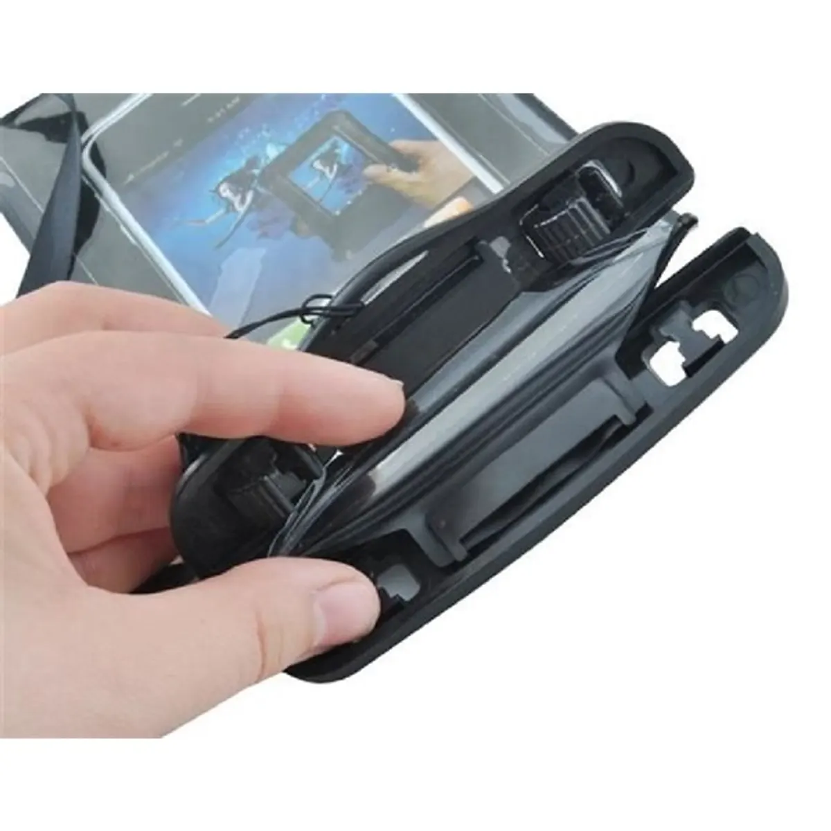 Malatec vízálló fekete telefontok #7