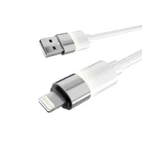 AVAX CB311 GLOWY 2m USB-A - Lightning fehér töltőkábel #1