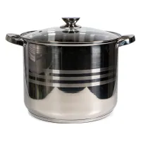 TOO LP-7170-13L prémium rozsdamentes edény 13,3 liter fazék/lábas+fedő 28 x 22cm