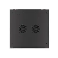 Lanberg WF01-6609-10B 19" 9U SZÉL:600mm MÉLY:600mm MAG:512mm lapraszerelt üvegajtós fekete fali rack szekrény #9