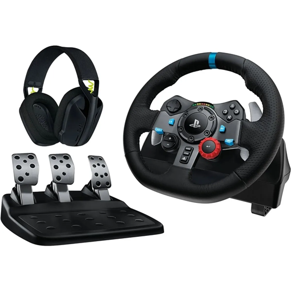 Logitech G29 Driving Force PC/PS4/PS5 kormány + G435 vezeték nélküli fejhallgató #1
