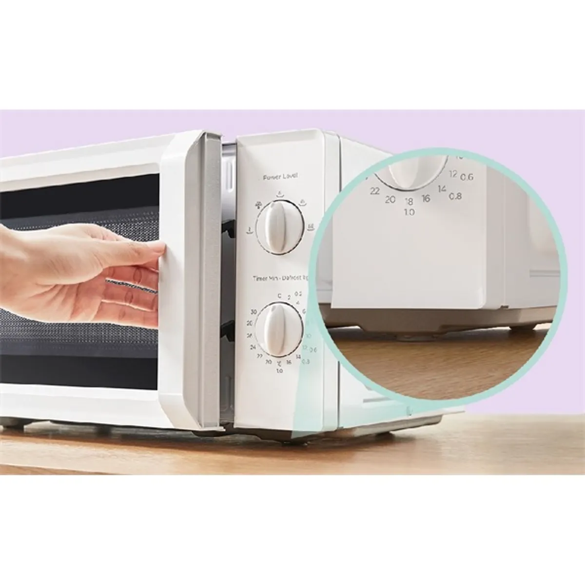 Comfee CMO-MP012 OC-WH 700W 19L fehér mikrohullámú sütő #7