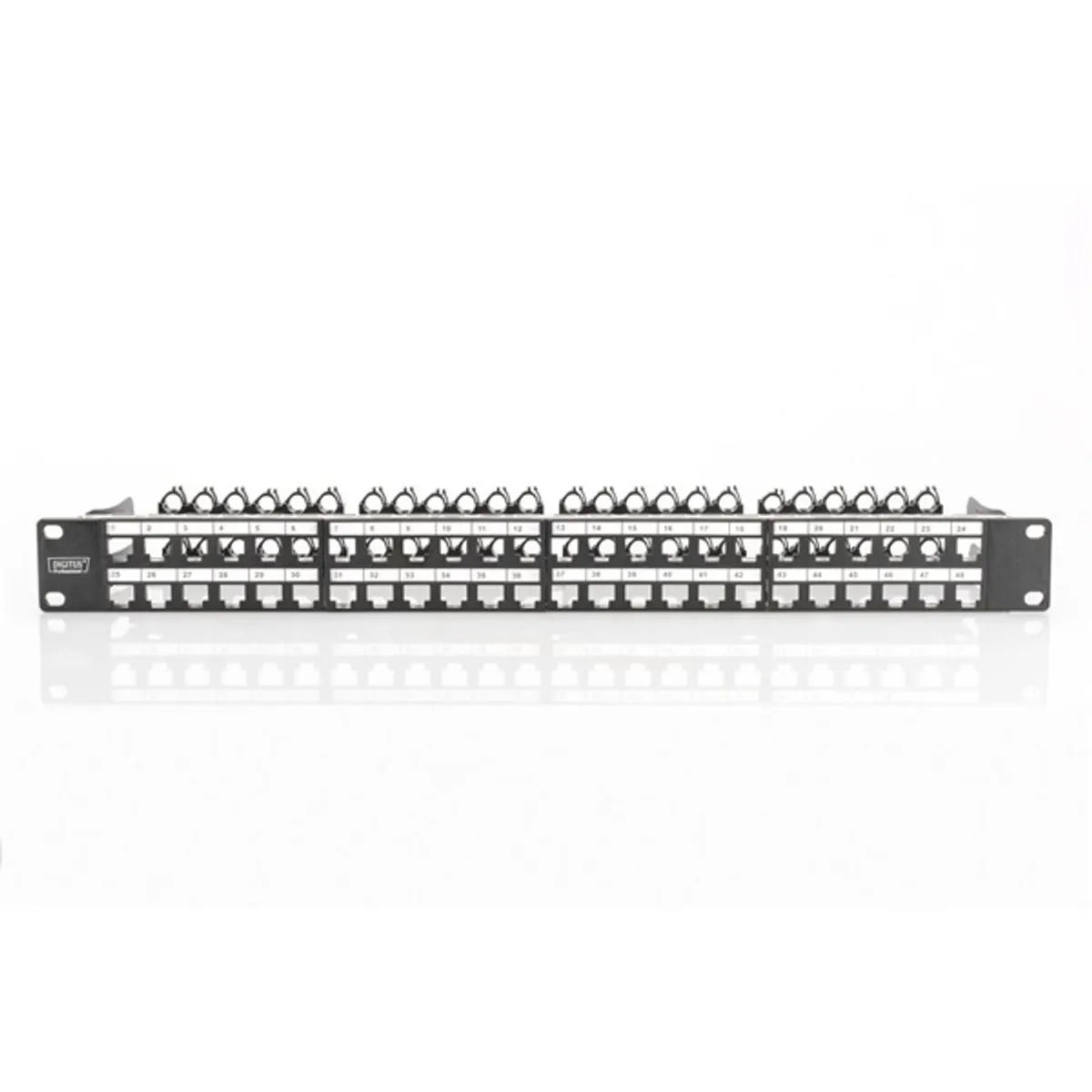DIGITUS 19" 1U 48port fekete moduláris üres patch panel #2