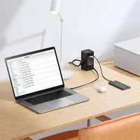 Baseus PSLR000301 PowerCombo 65W fekete hálózati töltő és elosztó #7