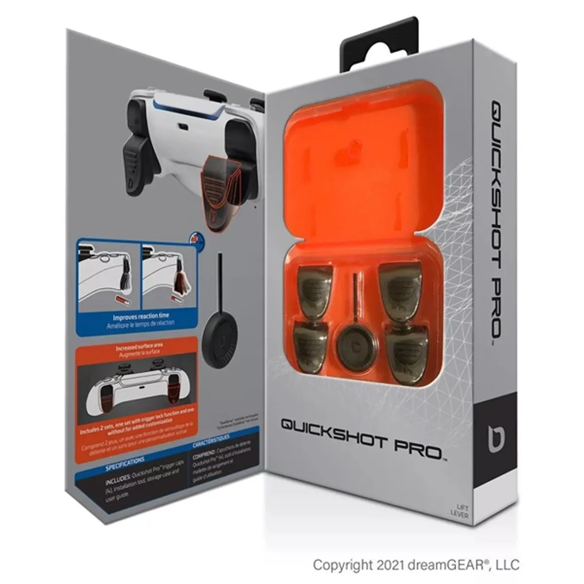 Bionik BNK-9059 Quickshot Pro Playstation 5 kontroller fekete ravasz kiegészítőcsomag #5