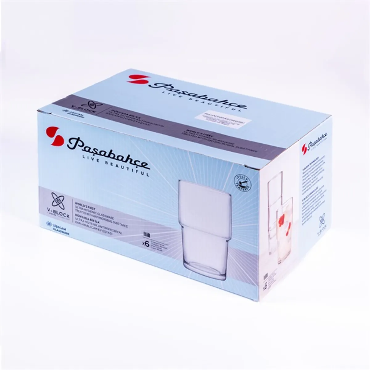 PASABAHCE Hill Long Drink 440ml koktélos pohár szett 6 darabos #2