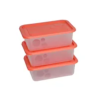 FLAIR 80056 Freezy 1,2L 3 db-os narancs szögletes ételtároló hűtődoboz #2