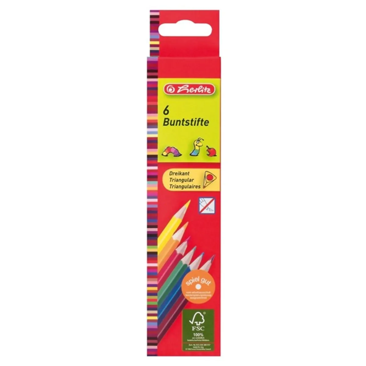 Herlitz Trio lakkozott 6db-os színesceruza készlet #1