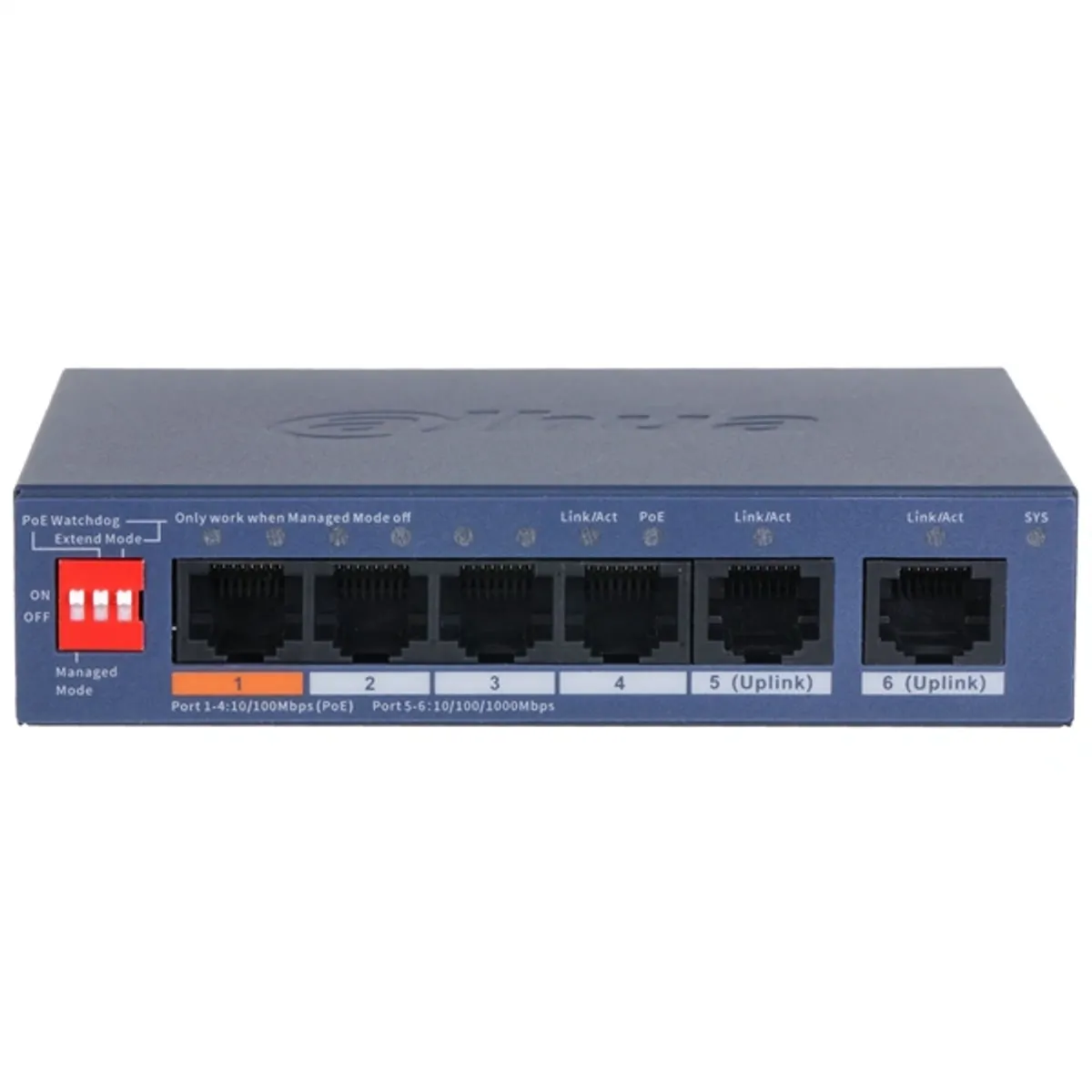 Dahua CS4006-4ET2GT-60 4x10/100 Mbps PoE + 2x1 Gbps uplink/60W/Cloud Managed PoE Switch #2