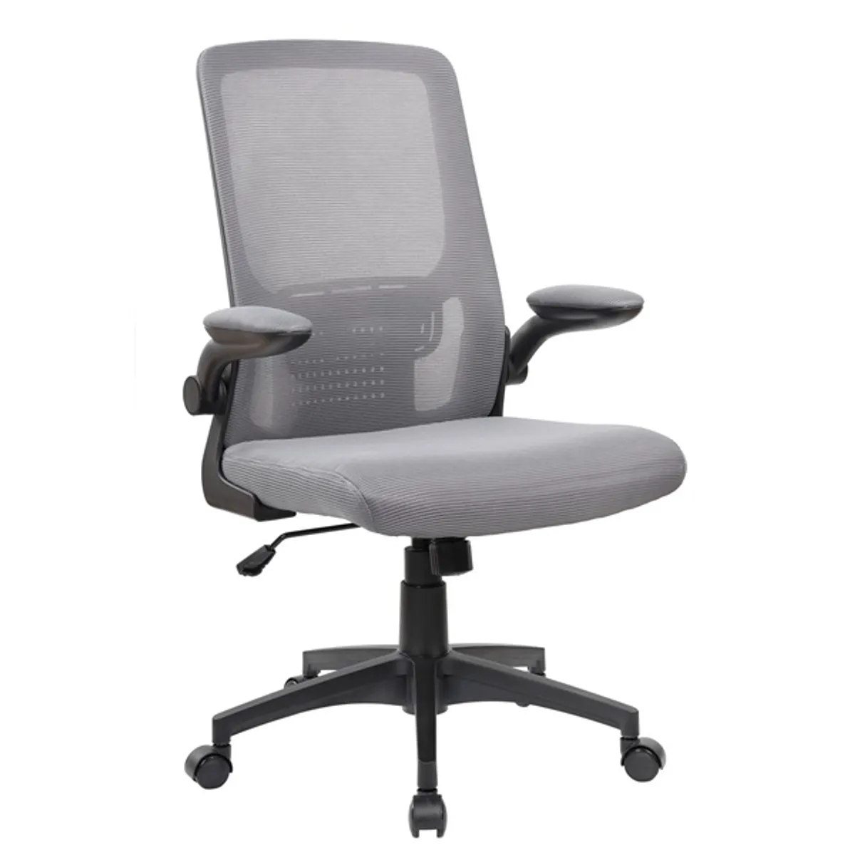 Antares Mulberry szürke-fekete hálós felhajtható karfás forgószék #1