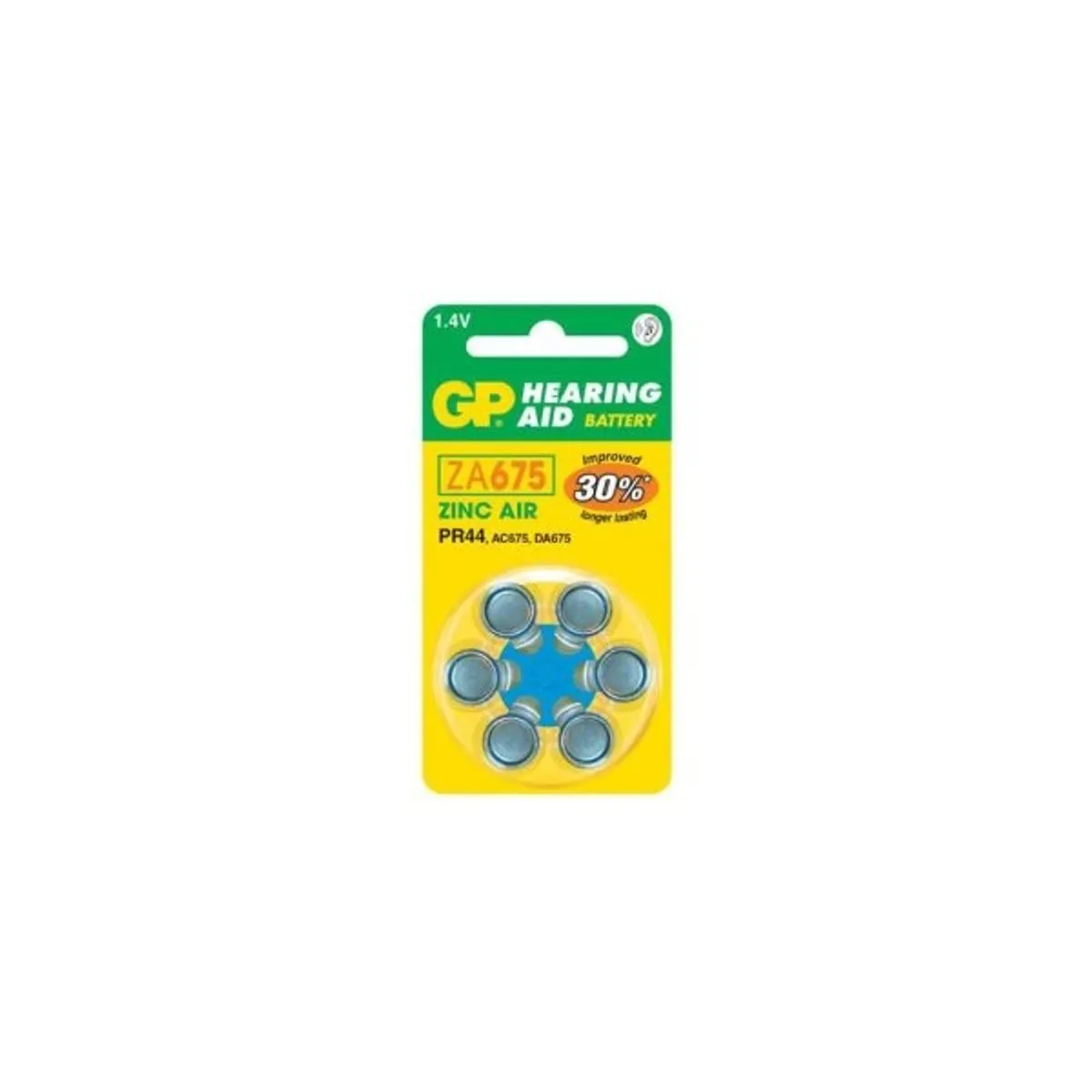 GP B3575 Hearing Aid ZA675 (7003ZD, PR44) cink-levegő hallókészülék elem 6db/bliszter #1