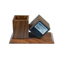 TOO PHC-330-DB sötétbarna digitális óra írószertartóval #2