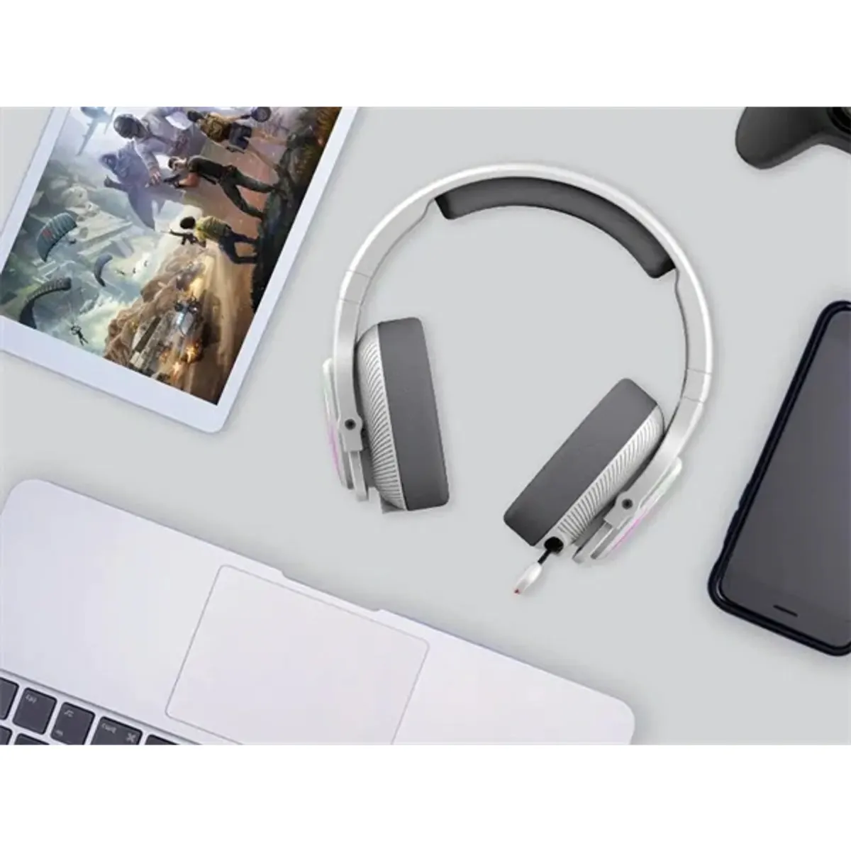 A4-Tech Bloody MR710 Multi-platform vezeték nélküli RGB szürke gamer headset #8