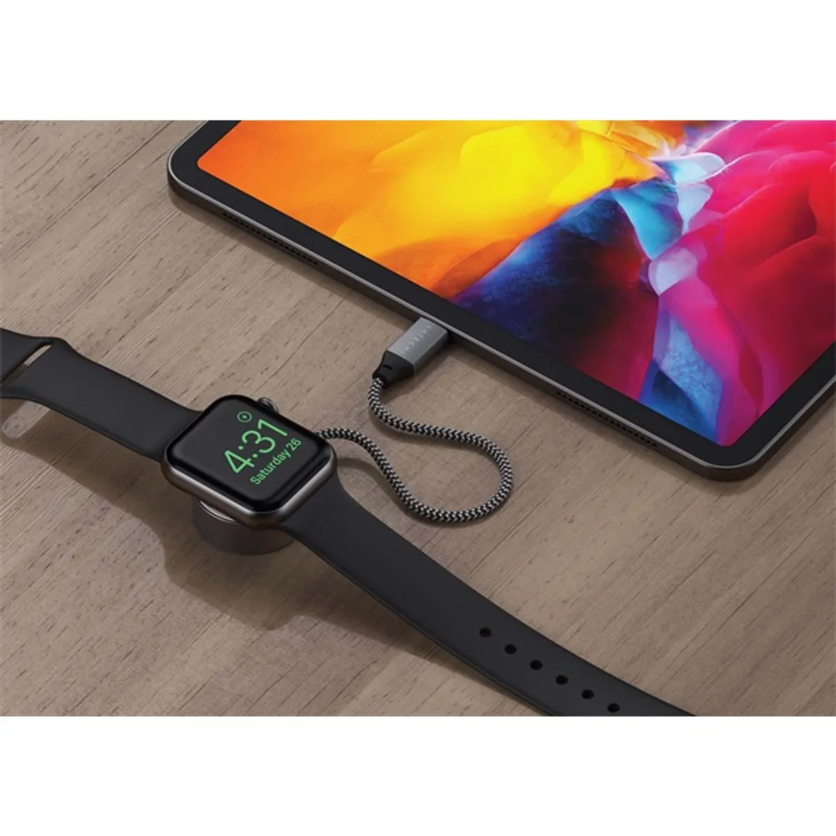 Satechi ST-TCAW7CM 20cm Type-C Apple Watch mágneses töltőkábel #5