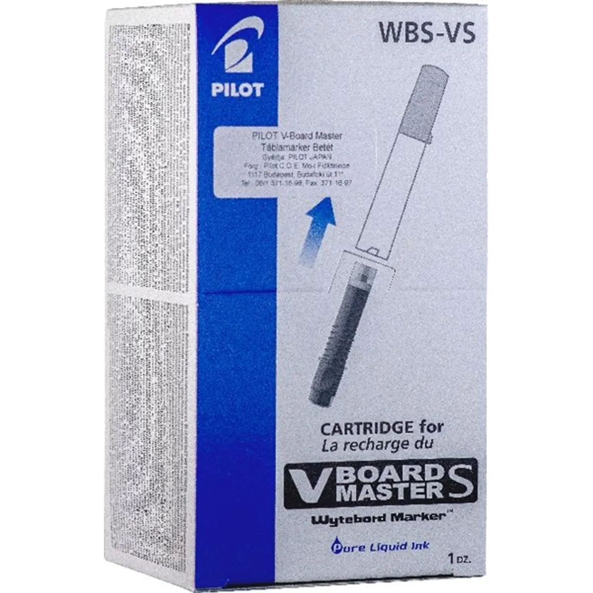 Pilot BeGreen V-Board Master S 12 db/csomag kék táblamarker betét #2