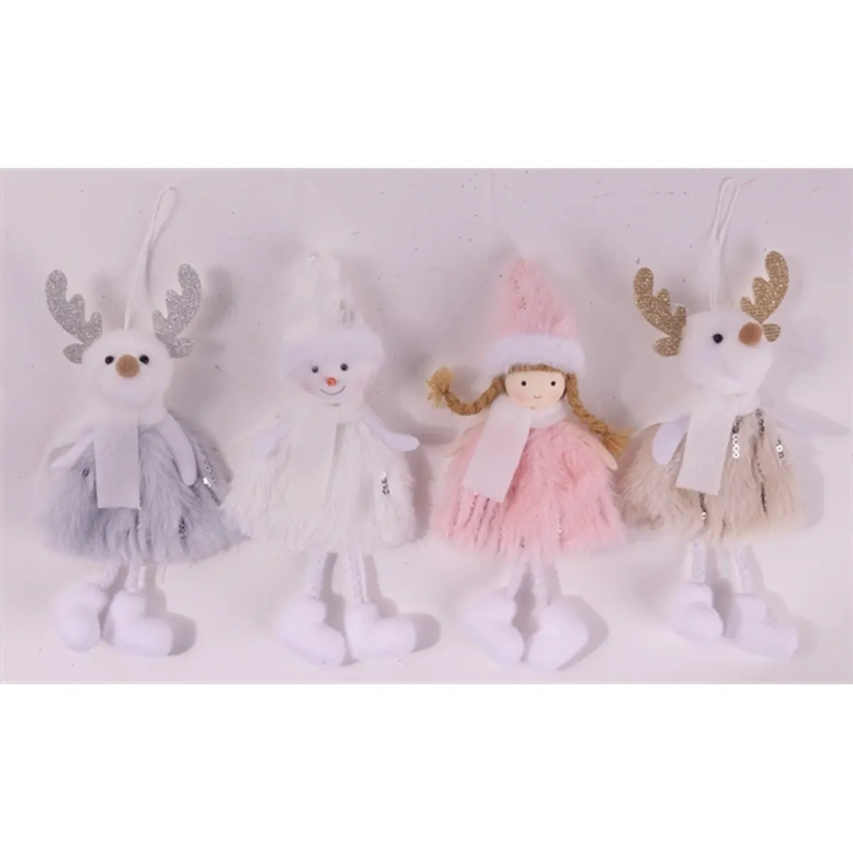 IRIS textil akasztós karácsonyi figura, 16 cm #1