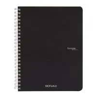Fabriano Ecoqua A5 70lapos fekete sima spirálfüzet