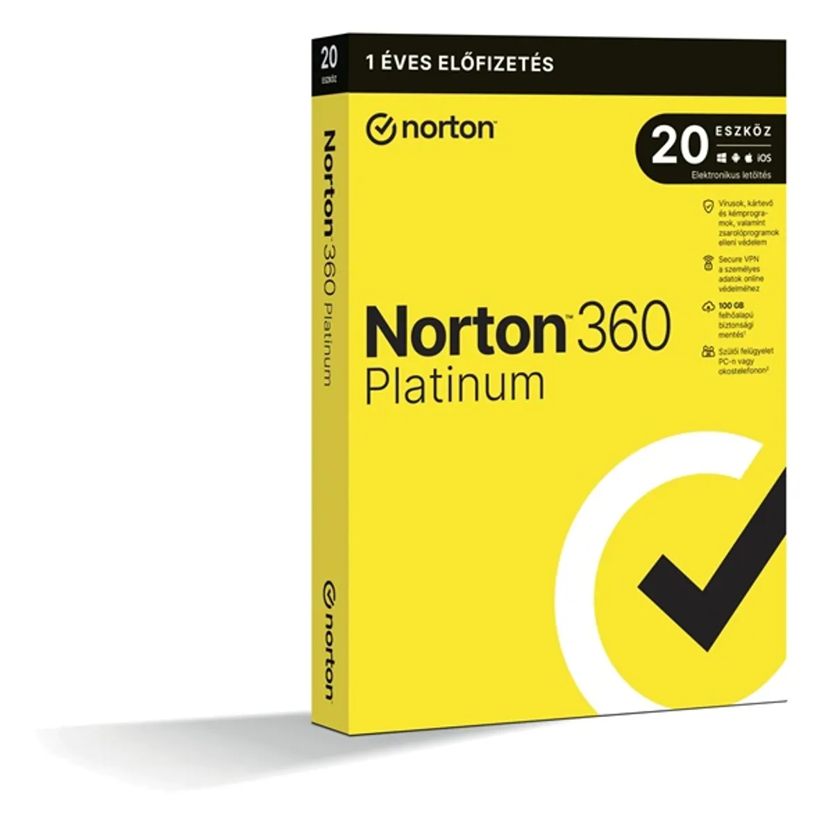 Norton 360 Platinum 100GB HUN 1 Felhasználó 20 gép 1 éves dobozos vírusirtó szoftver #1