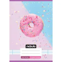 Nebulo Cuki minták A5 1. osztályos 14-32 tűzött vonalas füzet #2