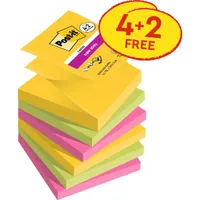 Post-it Super Sticky Carnival 76x76mm  90lapos 4+2db  vegyes Z-jegyzettömb #2