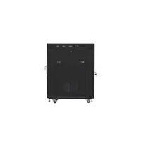 Lanberg FF01-6815-12BL 19" 15U SZÉL:600mm MÉLY:800mm MAG:898mm lapraszerelt LCD üvegajtós fekete rack szekrény #5