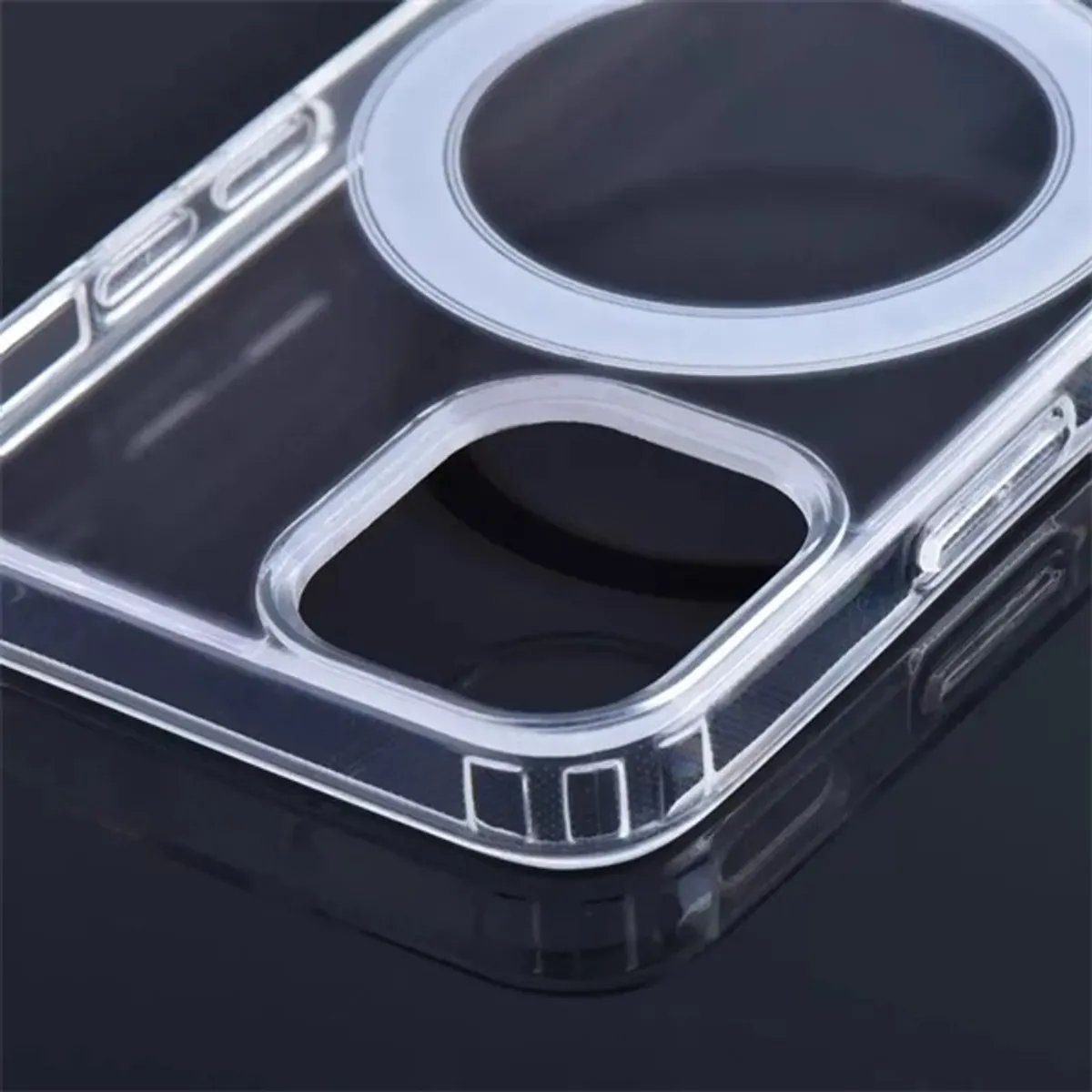 Haffner PT-6806 Apple iPhone 13 Pro Max Clear Mag Cover átlátszó szilikon hátlap #2