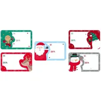 IRIS Karácsonyi matrica dobozban ajándék címzéshez 50db, 10db ív/doboz, 5db matrica/ív lap, 5,8x3,5cm #2