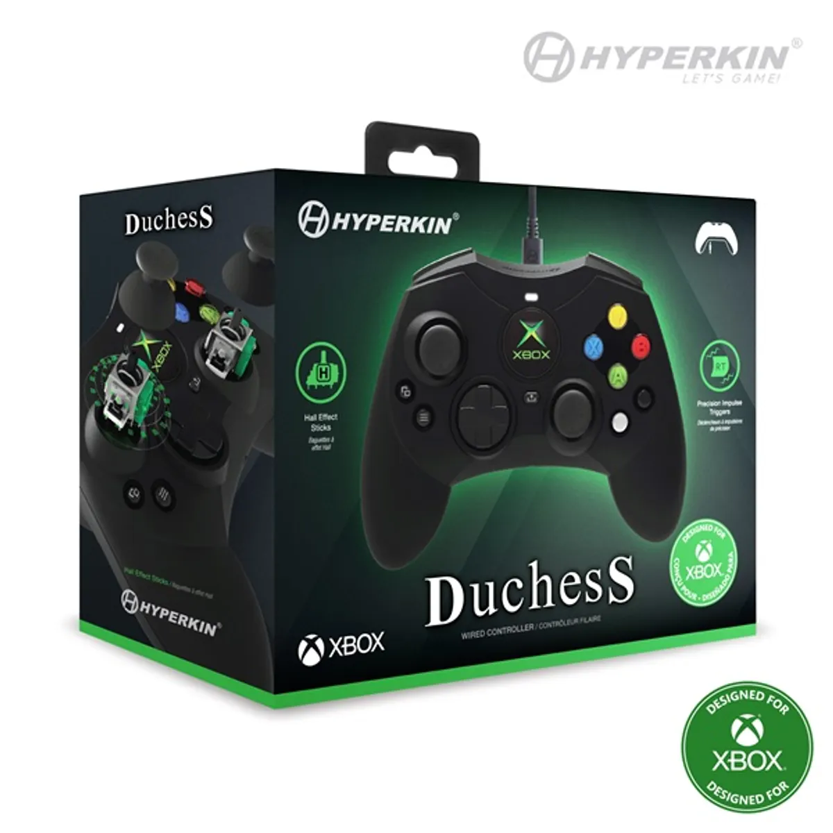 Hyperkin M01618-BK Duchess Xbox Series|One/Windows 11|10 Xbox liszenszelt vezetékes fekete kontroller #5
