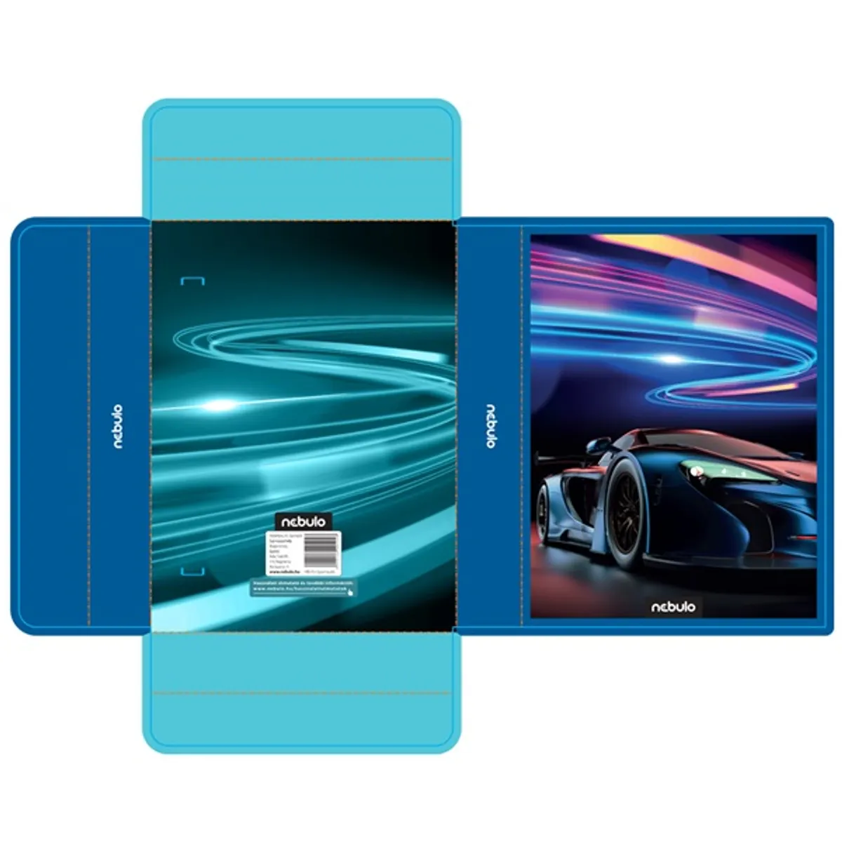 Nebulo Sportautó A5 hullámkarton füzetbox #1