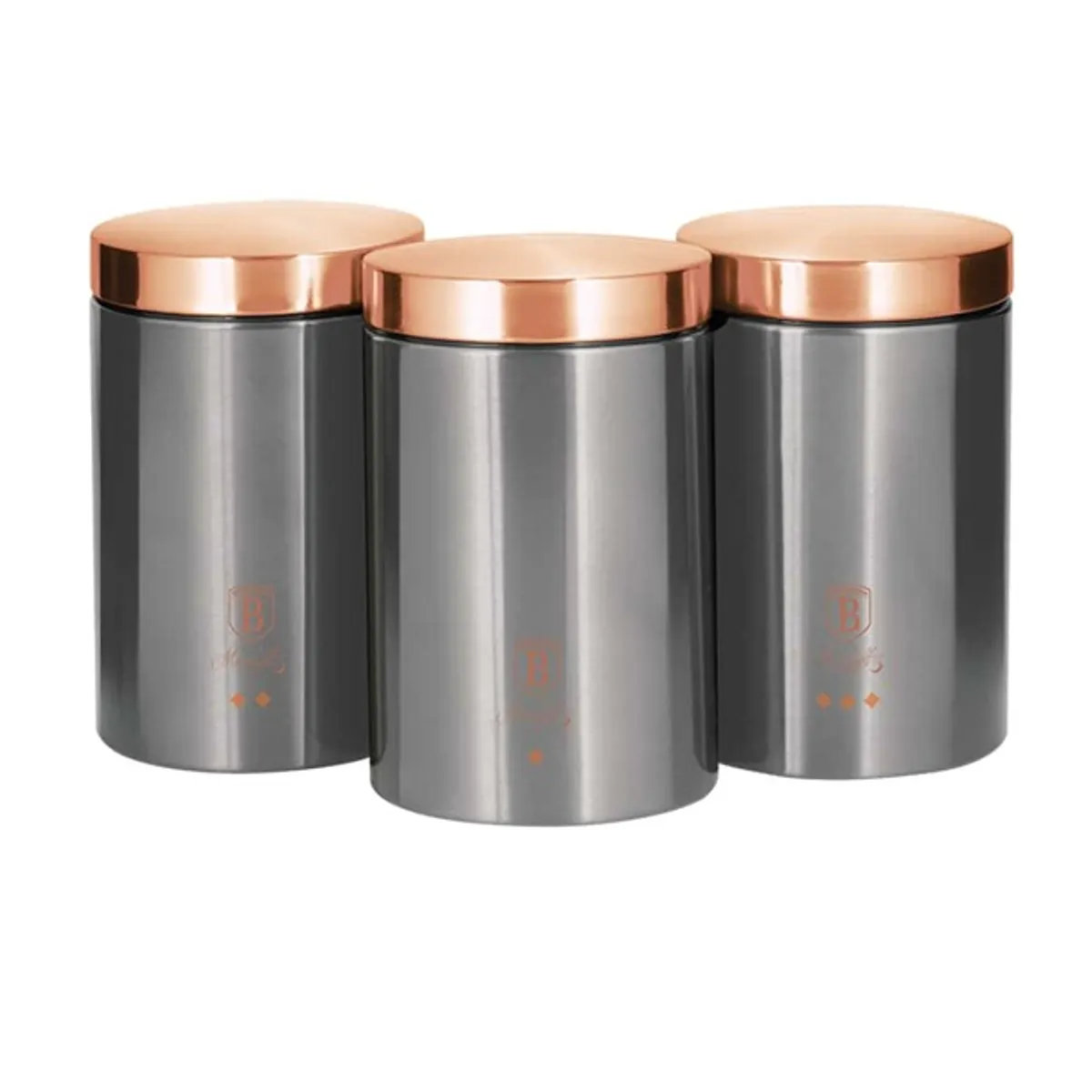 Berlinger Haus BH/6273 szürke 3 részes tároló szett #1