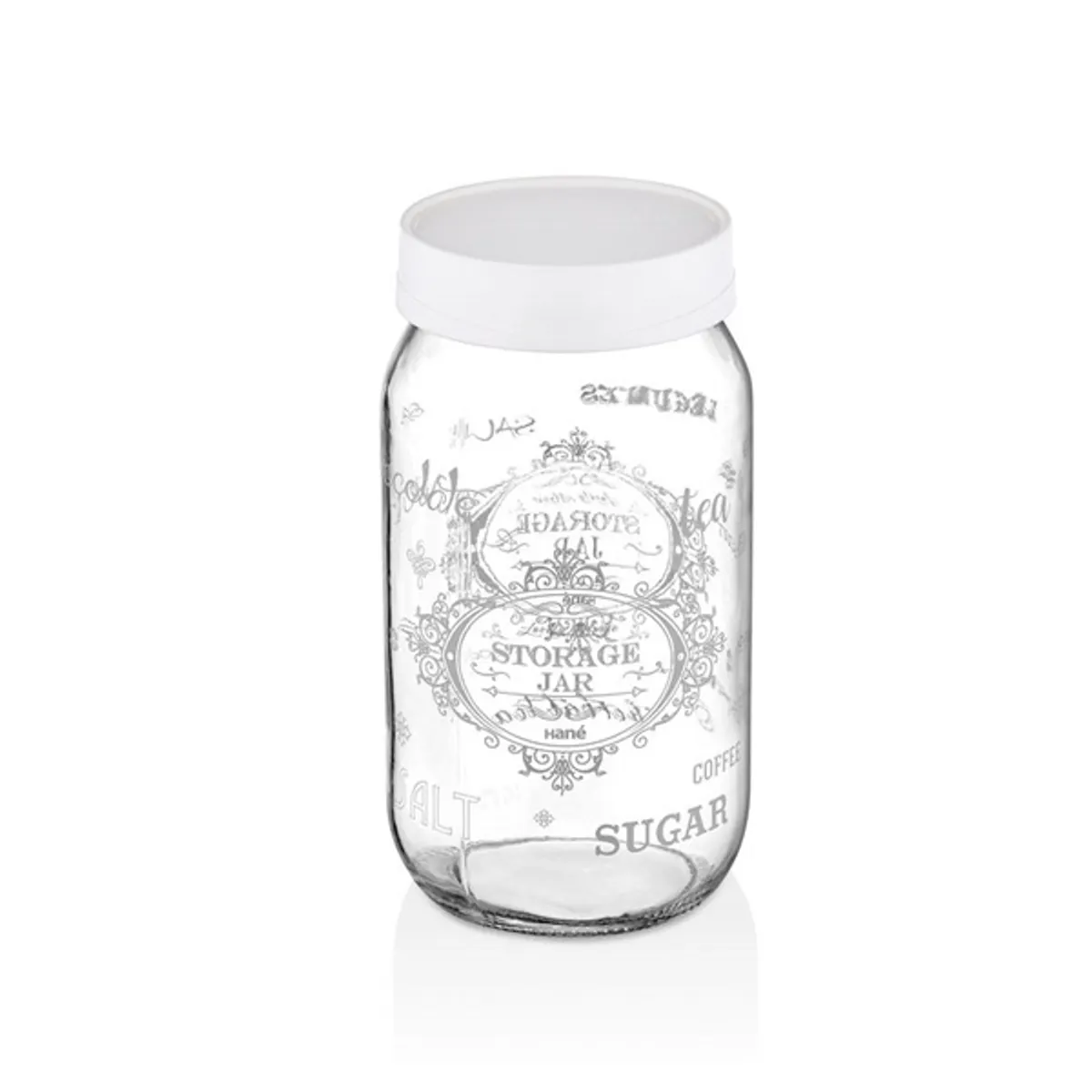 IRIS Retro üveg fűszertartó 1.000ml, fehér színű HN-1411 #1