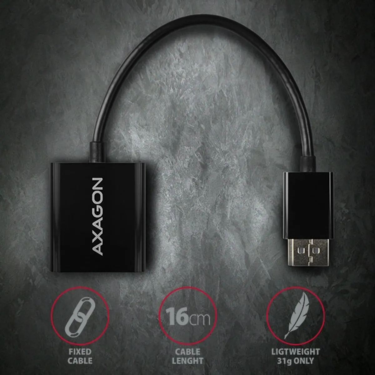 Axagon RVD-VGN Displayport - VGA adapter #5