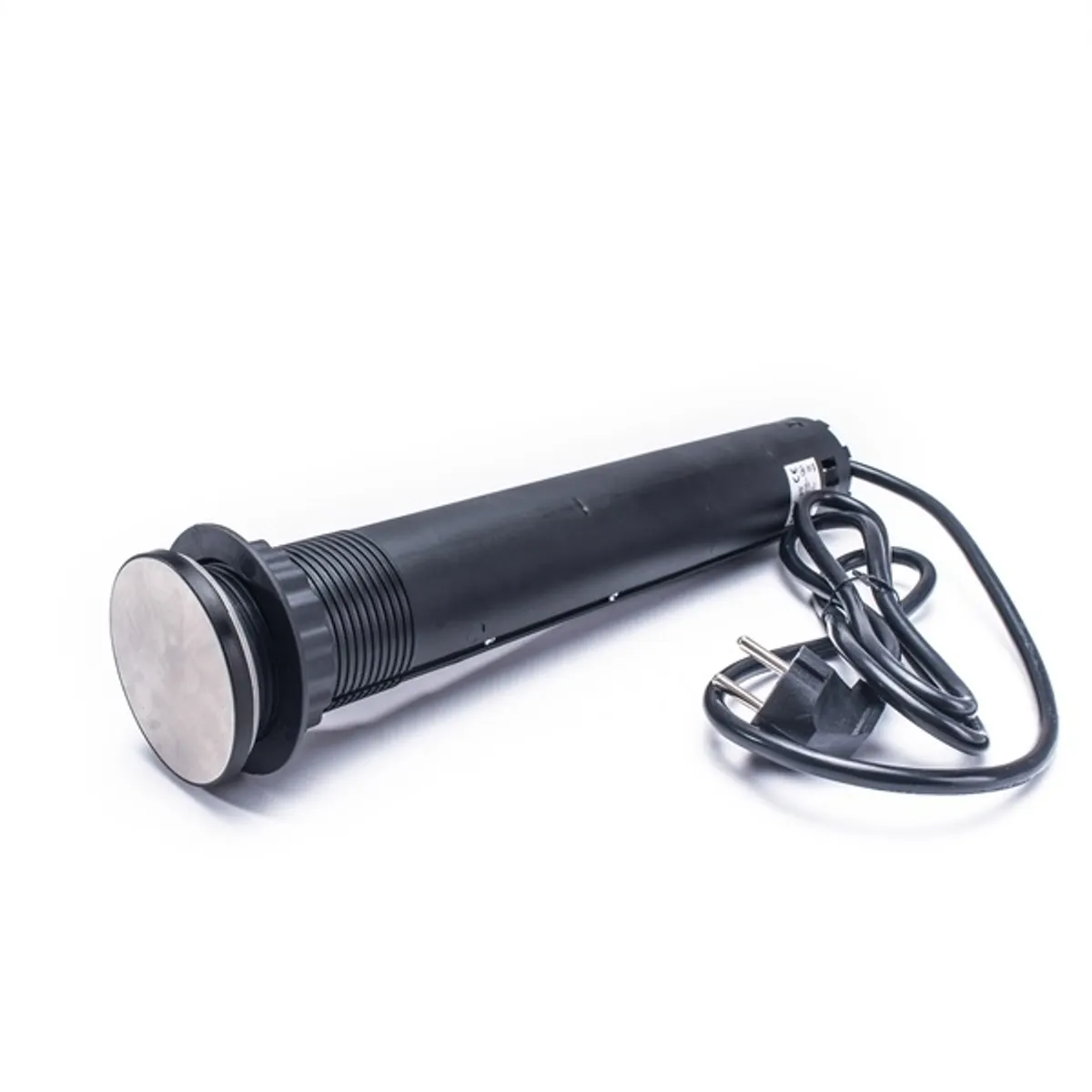 TOO PPS-312-3B IP20 3x 2P+F, 2x USB-A, motorikus, fekete asztalba süllyeszthető elosztó #2