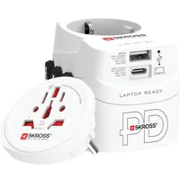 SKROSS 1.302474 PRO Light 45W USB-A/USB-C fehér világutazó adapter + Type-C kábel #1