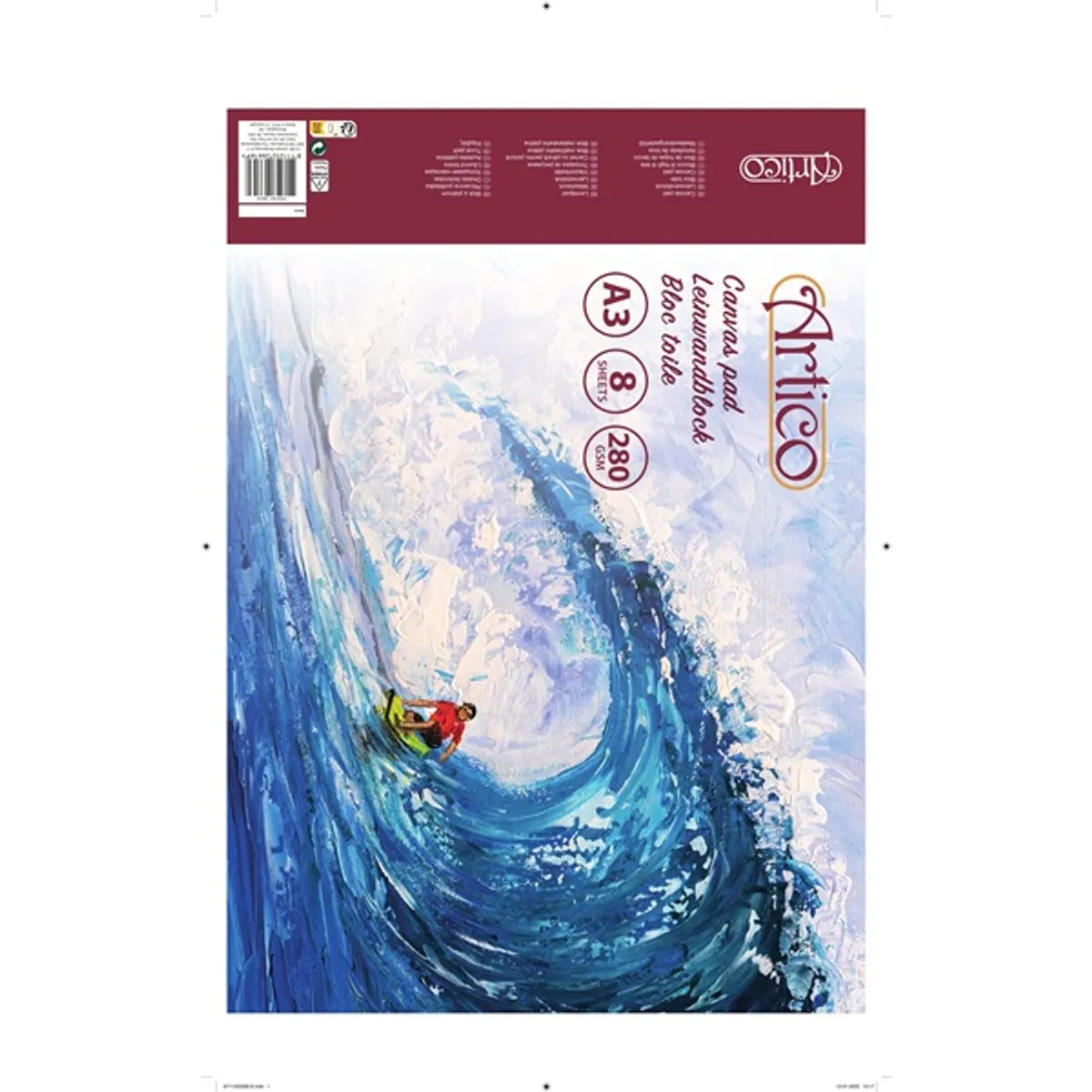 Artico A3, 8 oldalas festővászon füzet #2