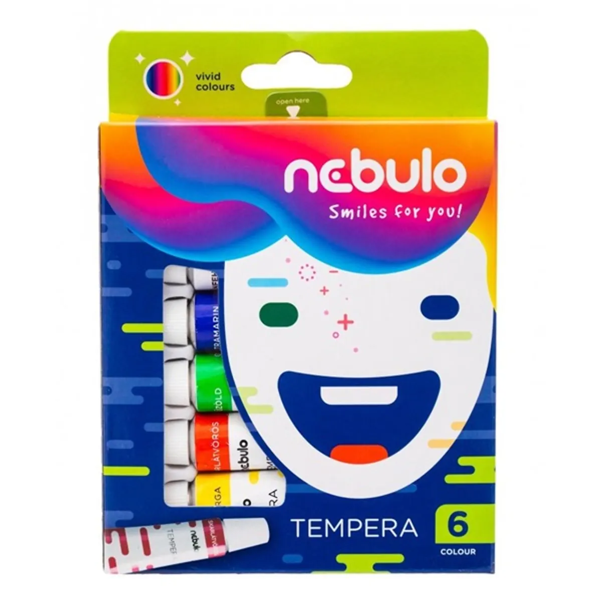 Nebulo 6 féle színű tempera készlet #1